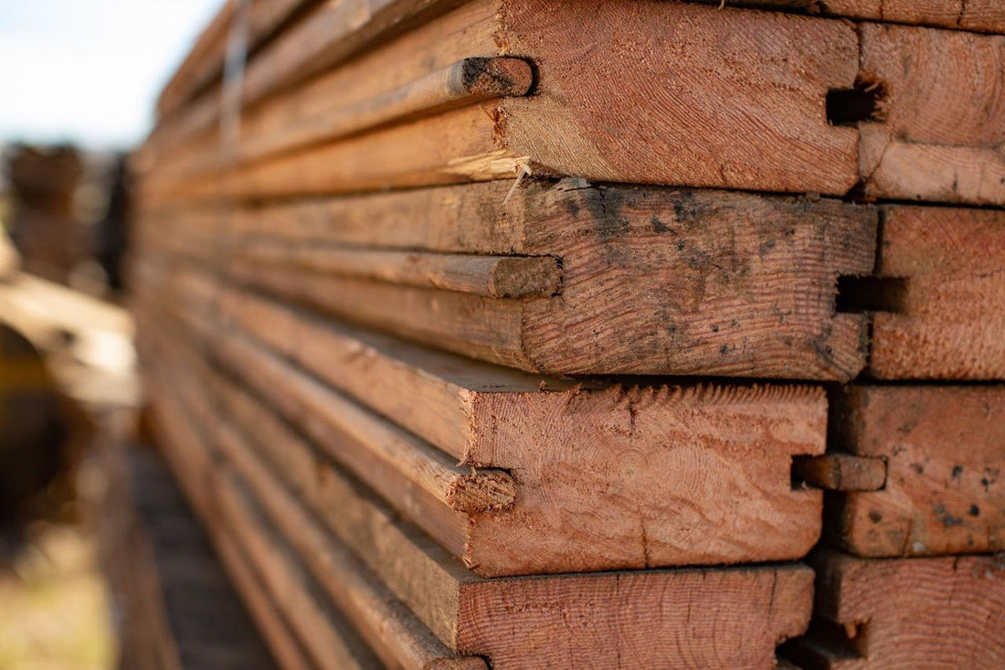  Pile of Reclaimed Wood Planks